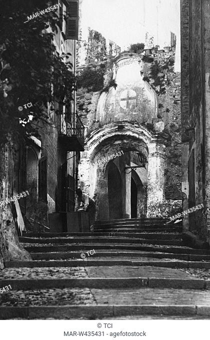 porta sottana, bordighera, liguria, italy 1920
