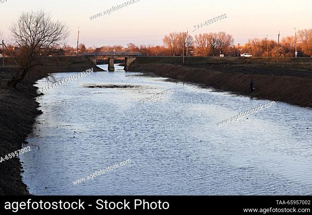 RUSSIA, KHERSON REGION - DECEMBER 20, 2023: A view of the Kalanchak River. Alexei Konovalov/TASS