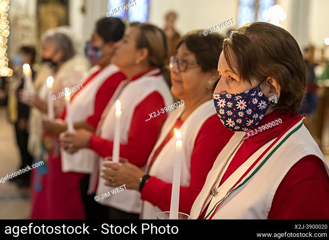 Detroit, Michigan - A mass at Holy Trinity Catholic Church in support of immigrants around the world. The mass was hosted by Strangers No More