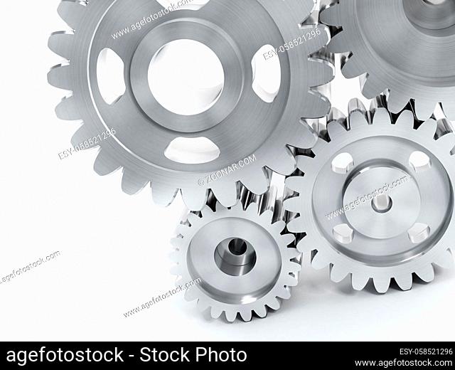 Gears attached to each other