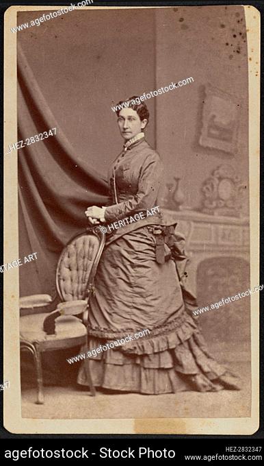 Carte-de-visite portrait of Anna M. Stanton, 1869-1877. Creator: Horning's Photographic Rooms