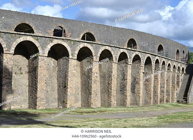 Italy, Europe, roman, ancient Rome, Pompeii, Vesuvius, ruins, town, preserved, preservation, art, history, remains, architecture, eruption, bay of Naples