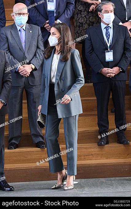 Queen Letizia of Spain attends Opening of the ‘9th International Congress on Nutrition and Health FAO-Conxemar' at Mar de Vigo Conference Centre Auditorium on...