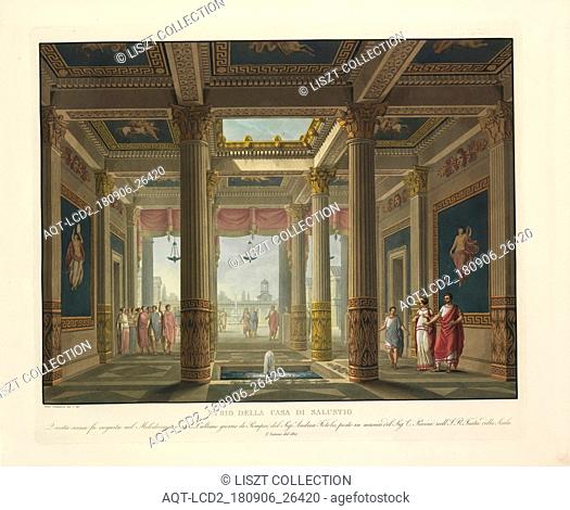 Atrio della casa di Salustio, Raccolta di varie decorazioni sceniche inventate ed eseguite per il R. Teatro alla Scala di Milano, Pacini