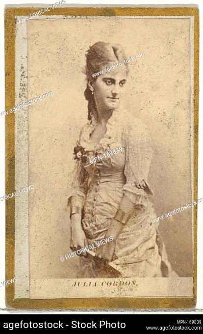 Julia Cordon, from the Actresses and Celebrities series (N60, Type 2) promoting Little Beauties Cigarettes for Allen & Ginter brand tobacco products