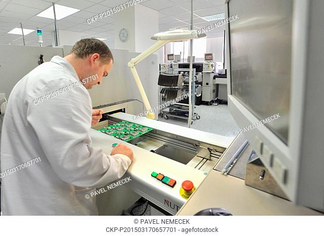 The laboratories of Company ZAT employs around 200 people in Pribram, central Bohemia, Czech Republic, on March 17, 2015