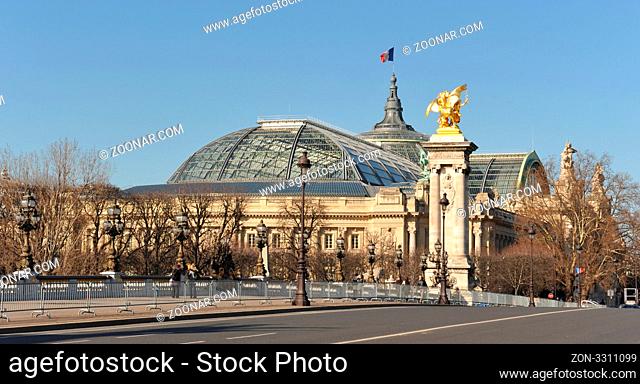 the Grand Palais dome in Paris, France