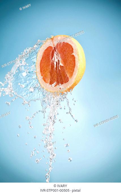 Fruit Splashing In Water