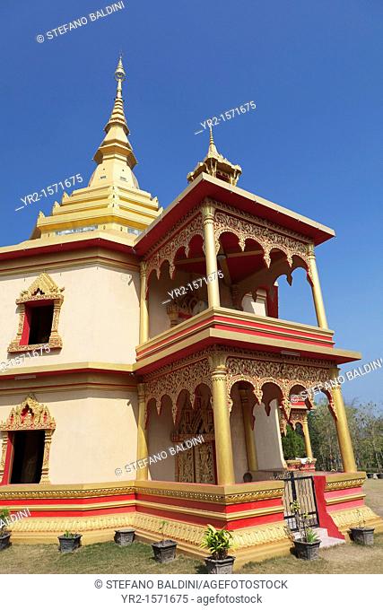 Exterior of Phra That Khong Santi Chedi, Wat Pa Phon Phao, Luang Prabang, Laos