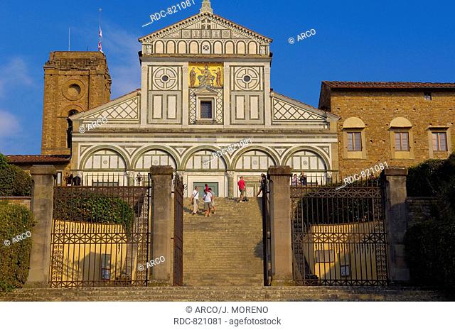 San Miniato al Monte, Florence, San Miniato al Monte church, Tuscany, Italy, Europe