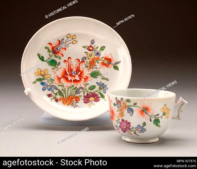 Author: Manifattura Ginori (Sesto Fiorentino, Italy). Cup and Saucer - About 1750/1800 - Doccia Porcelain Factory Italian, founded 1737