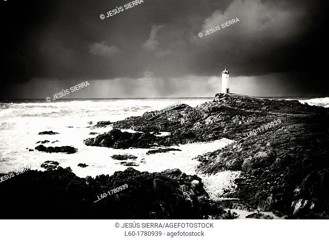 Storm in Punta de Roncudo, A Coruña, Costa da Morte, Galicia, Spain