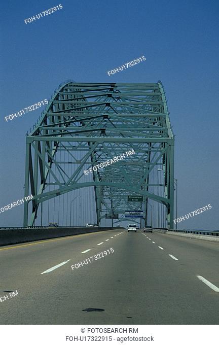 bridge, Memphis, TN, Tennessee, Hernando DeSoto Bridge, I-40, over the Mississippi River in Memphis