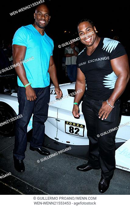 9th Annual All-Star Celebrity Kickoff Celebration held at the Mondrian Los Angeles Featuring: Shad Gaspard, JTG Where: Los Angeles, California