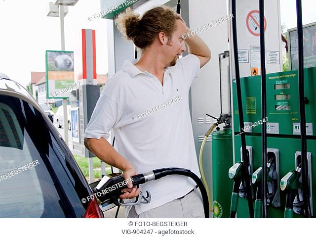 man at petrol station. - 08/07/2008