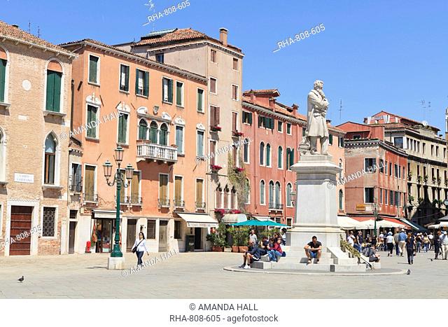 Campo Santo Stefano St. Stephen's Square, Venice, UNESCO World Heritage Site, Veneto, Italy, Europe