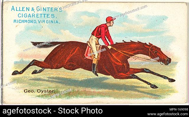 George Oyster, from The World's Racers series (N32) for Allen & Ginter Cigarettes. Publisher: Issued by Allen & Ginter (American, Richmond