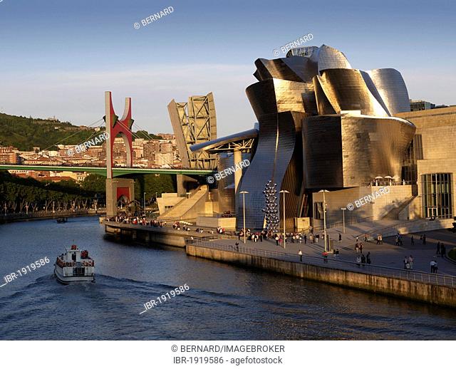Guggenheim Museum by architect Frank O. Gehry, Bilbao, Biscay Province, Basque Country, North Spain, Europe
