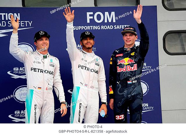 01.10.2016 - Qualifying, 2nd position Nico Rosberg (GER) Mercedes AMG F1 W07 Hybrid, Lewis Hamilton (GBR) Mercedes AMG F1 W07 Hybrid pole position and 3rd...
