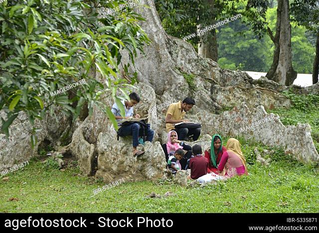 Picnic, Royal Botanical Gardens, Peradeniya, Kandy, Sri Lanka, Asia