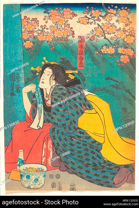 Print. Artist: Utagawa Kuniyoshi (Japanese, 1797-1861); Period: Edo period (1615-1868); Date: 19th century; Culture: Japan; Medium: Polychrome woodblock print;...