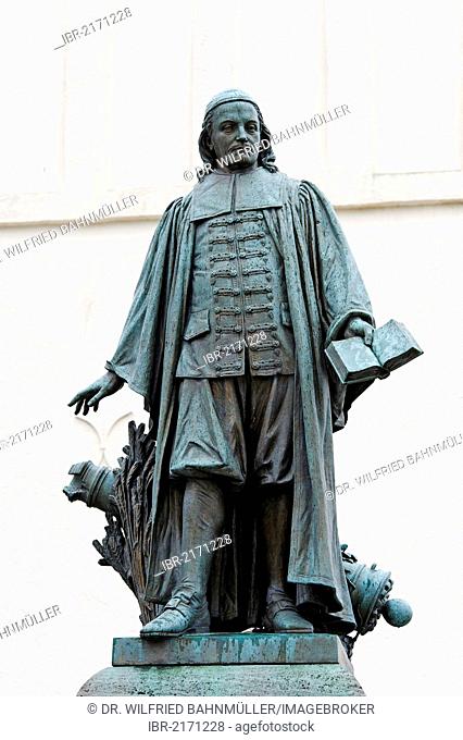 Memorial to Paul Gerhardt, 1607 - 1676, theologian, hymnwriter, Brandenburg, Germany, Europe