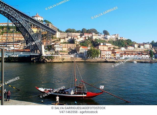 Ponte Luiz I, Luis I Bridge, River Douro, Porto, Portugal, Europe