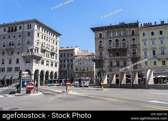 Piazza Carlo Goldoni, Trieste, Italy