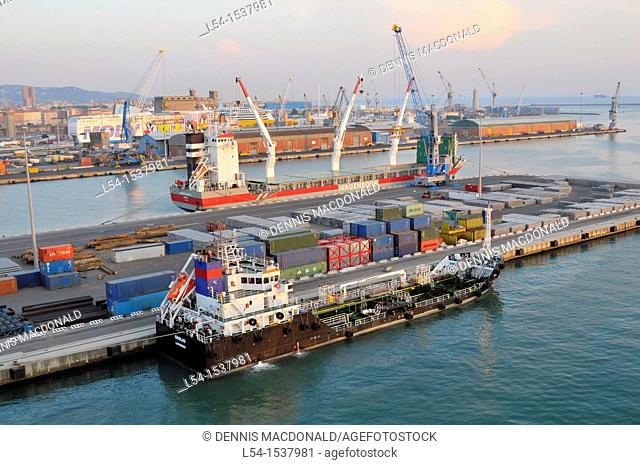 Livorno Italy Europe Port Shipping Transportation Goods