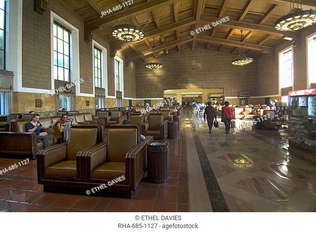 Union Station, railroad terminus, downtown, Los Angeles, California, United States of America, North America