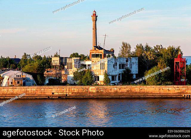 Kronstadt is a city and former fortress on the Baltic Sea island Kotlin off Saint Petersburg in Russia