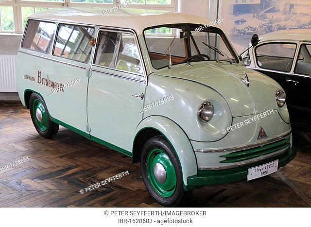 Lloyd LT600 delivery van, built in 1958, ErfinderZeiten: Auto- und Uhrenmuseum, Time of Innovators: Museum of Cars and Clocks, Schramberg, Black Forest