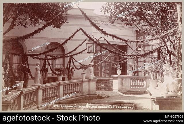 Entrance to gambling houses at Tacubaya. Mayo & Weed (Photographer). Old Mexico: 1898. Date Created: 1898. Photographs. Gelatin silver print Extent: Mat /...
