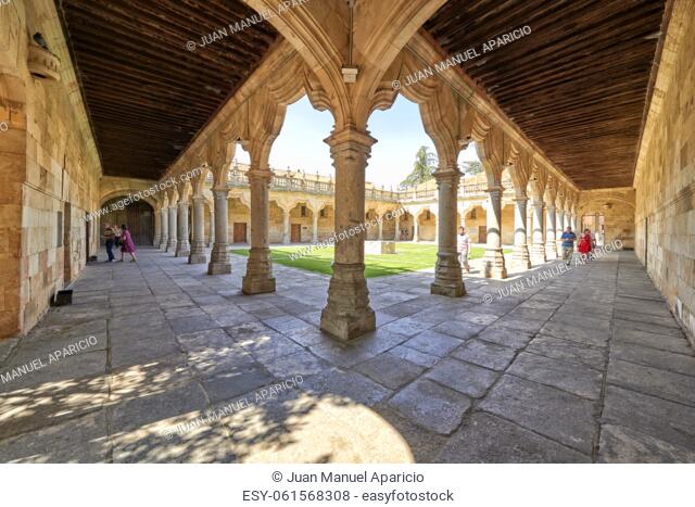 Patio de las Escuelas Menores (Monior Schools), University of Salamanca, Salamanca City, Spain, Europe