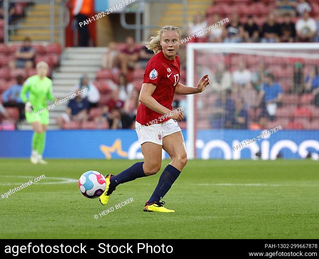 07.07.2022, Football, UEFA Womens EURO 2022, Norway - Northern Ireland, ENG, Southampton, St Marys Stadium picture from left to right: Julie Blakstad (17...