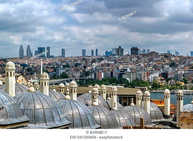 View of Istunbul from Suleymaniye Mosque, Turkey