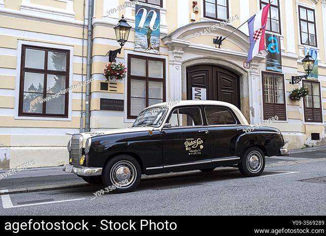 Old Mercedes car, Zagreb, Croatia