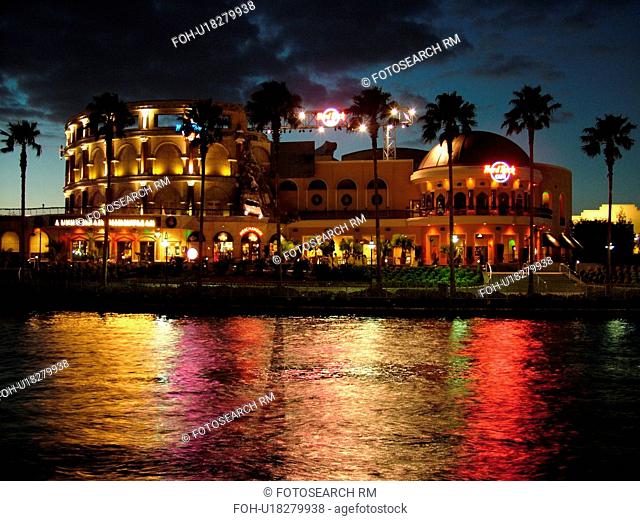 Orlando, FL, Florida, Universal Orlando Resort, Hard Rock CafT, evening