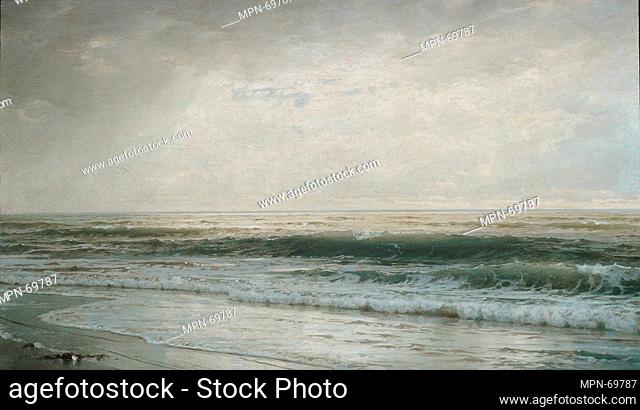 New Jersey Beach. Artist: William Trost Richards (American, Philadelphia, Pennsylvania 1833-1905 Newport, Rhode Island); Date: 1901; Medium: Oil on canvas;...