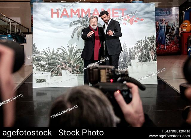 Director Gianni Amelio and Actor Pierfrancesco Favino during Hammamet movie photocall. Rome, Italy 08-01-2020