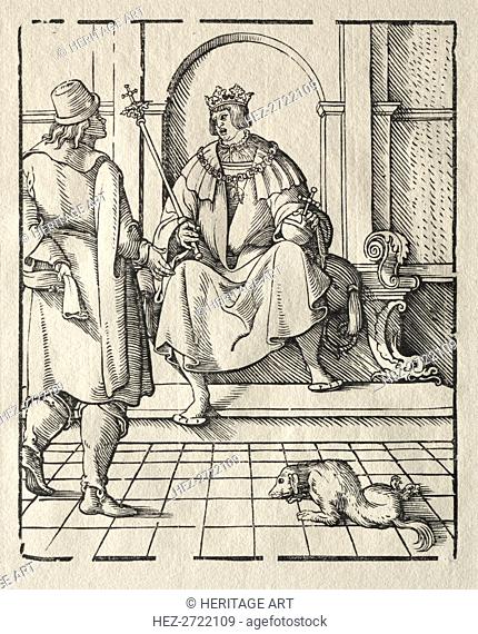 A king Enthroned . Creator: Peter Flötner (German, 1485-1546)