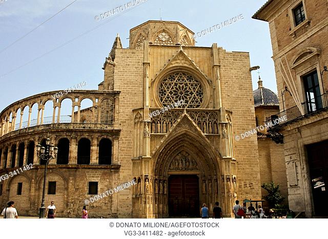 València, Comunidad Valenciana, Spain. . Valencia Cathedral (Iglesia Catedral-Basílica Metropolitana de la Asunción de Nuestra Señora de Valencia)
