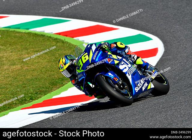 Mugello - Italy, 1 June: Spanish Suzuki Ecstar Team rider Joan Mir in action at 2019 GP of Italy of MotoGP on June 2019 in Italy