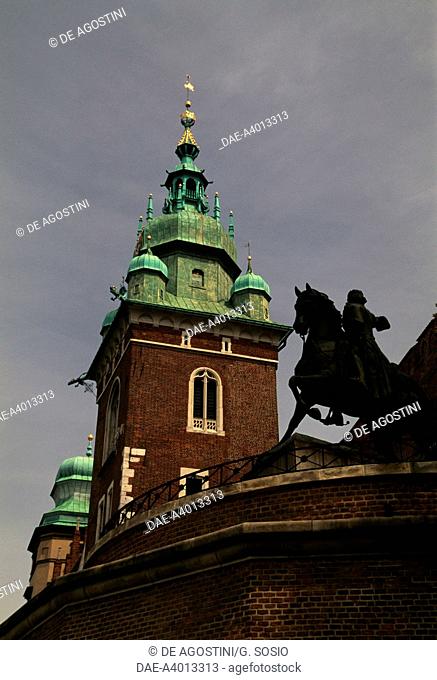 Tower of Sigismund, Royal Archcathedral Basilica of Saints Stanislaus and Wenceslaus, or Wawel Cathedral, historic centre of Krakow (UNESCO World Heritage List