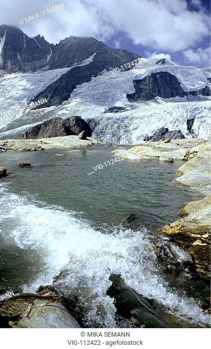 Glacier creek at the Grossglockner, Kaernten.  - HOHGE TAUERN, K-RNTEN, AUSTRIA, 16/08/2003