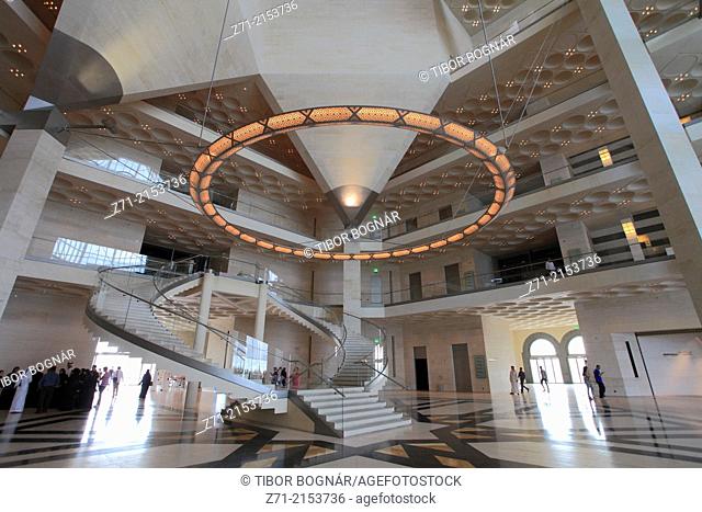Qatar, Doha, Museum of Islamic Art, interior,