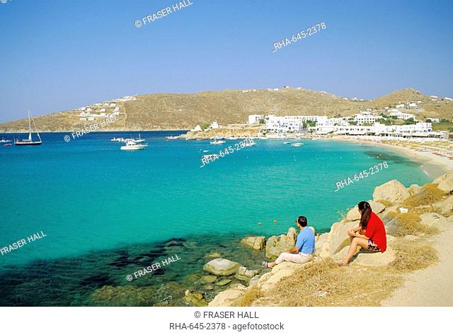 Plati Yialos Beach, Mykonos, Greece