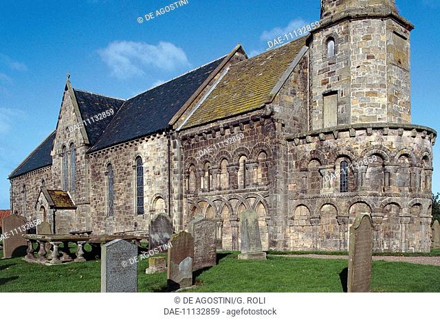 Saint Athernase Church, Norman church dating to 12th century, Leuchars, Scotland, United Kingdom