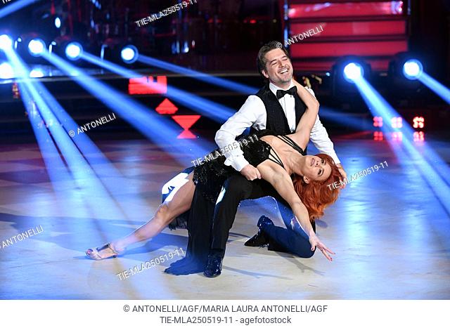 Ettore Bassi and Alessandra Tripoli during the Talent Show Rai1 Ballando con le Stelle. Rome, Italy 24-05-2019