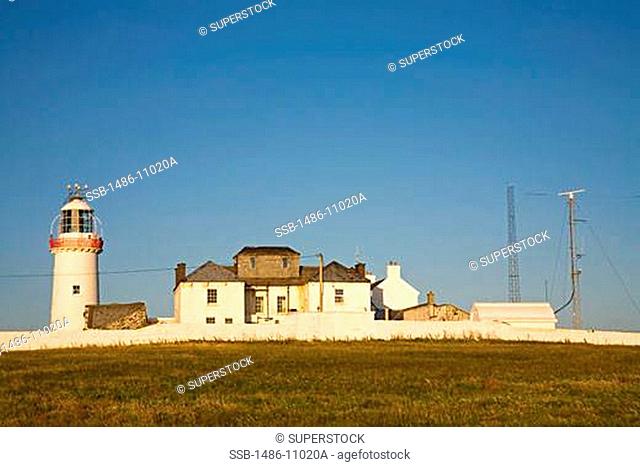 Building near a lighthouse, Loop Head Lighthouse, County Clare, Munster Province, Ireland